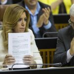 La presidenta de la Junta de Andalucía en funciones, Susana Díaz