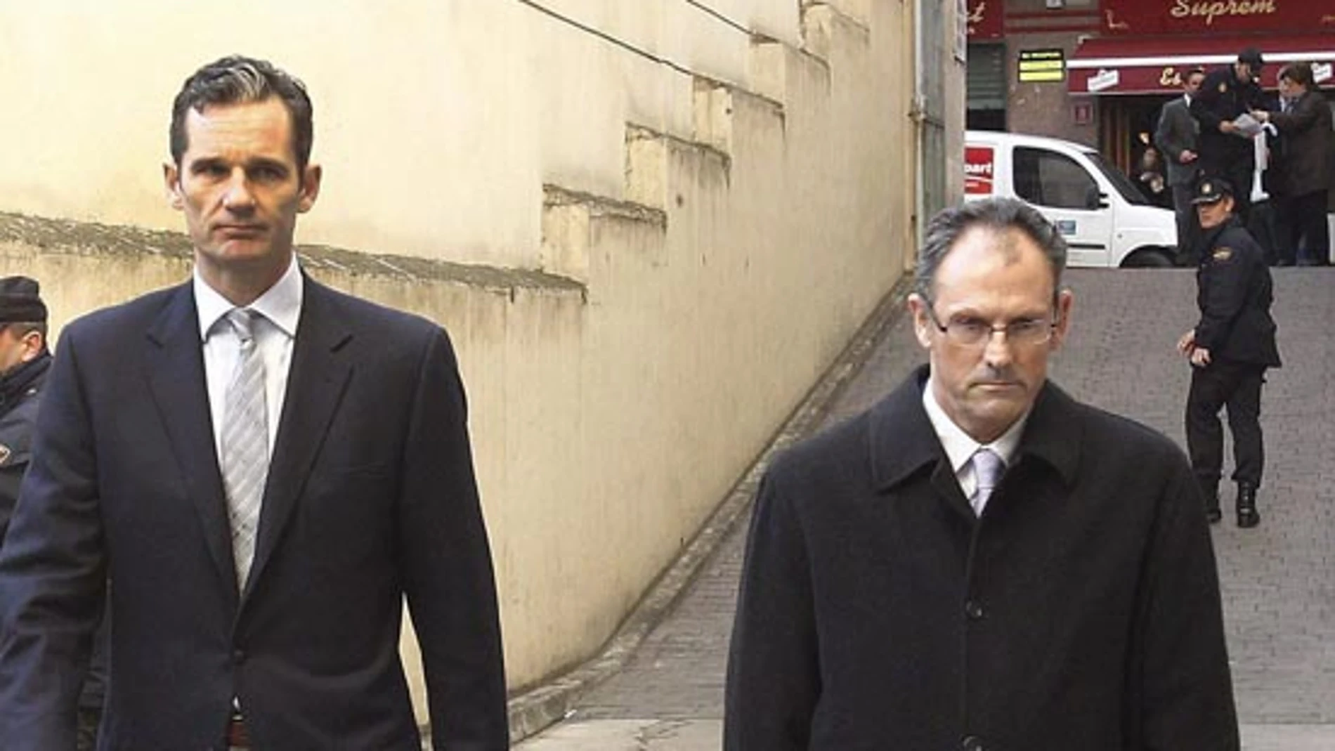 Iñaki Urdangarin en los juzgados de Palma