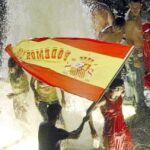 Imagen de las celebraciones en la plaza España