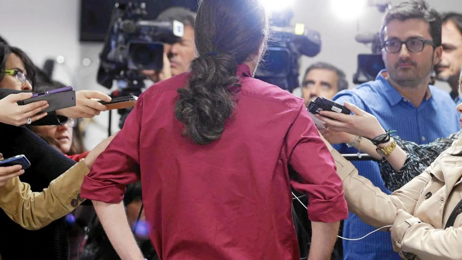 Iglesias compareció ante los medios y ofreció su opinón sobre la detención de Rato