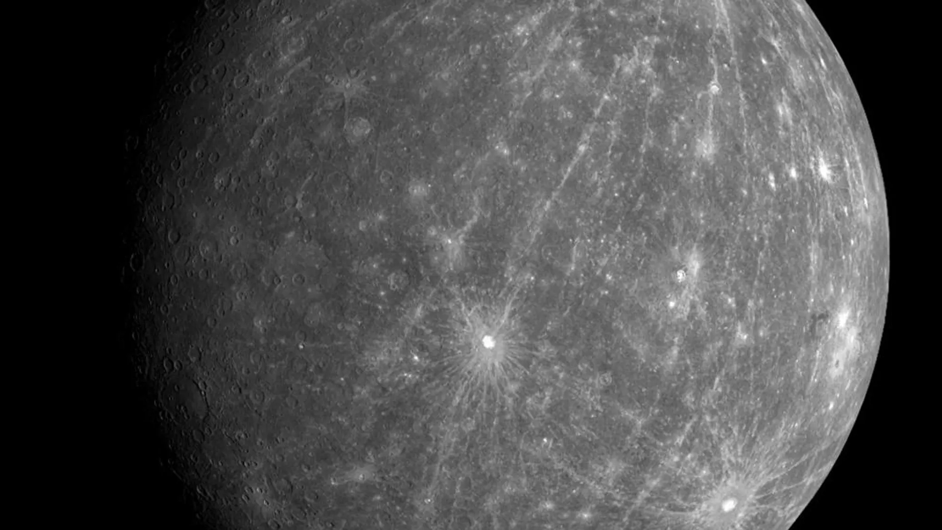 Imagen del planeta Mercurio tomada por la NASA.