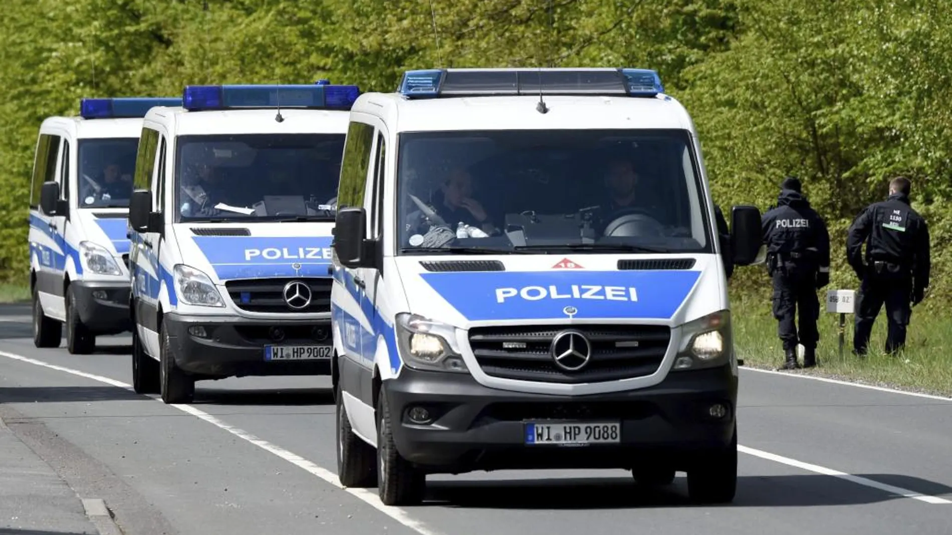 170 agentes de la Policía alemana han participado en la operación.