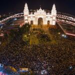 Imagen de archivo de la primera noche de la Feria de Abril de Sevilla
