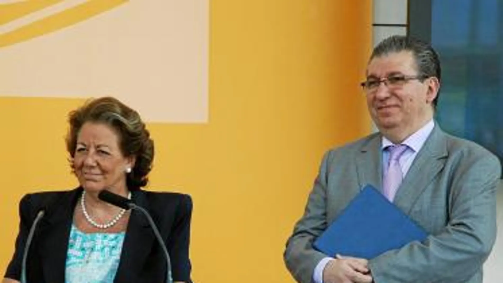 Rita Barberá y el gerente del Palacio de Congresos, José Salinas