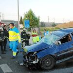Un herido grave en un accidente en Getafe