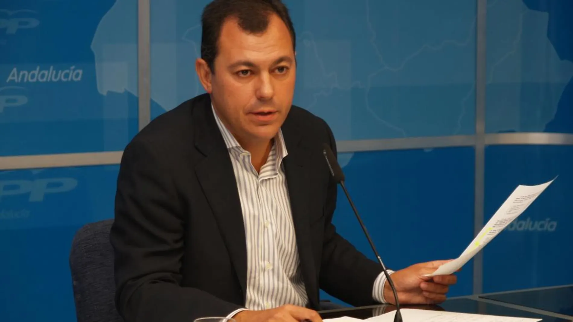 El senador del PP y alcalde de Tomares, José Luis Sanz
