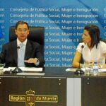 Joaquín Bascuñana y Laura Muñoz, durante la rueda de prensa celebrada ayer en la Consejería
