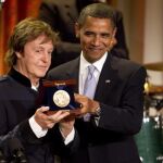 Paul McCartney con Obama en la Casa Blanca