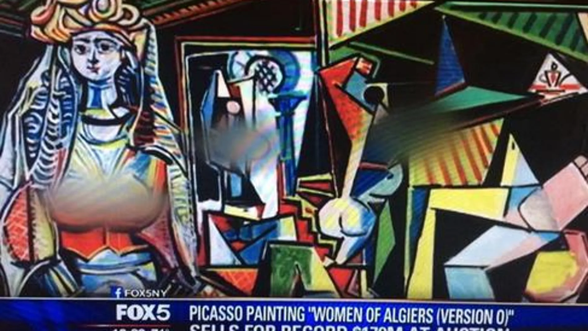 La Fox censura los pechos de «Las mujeres de Argel» de Picasso