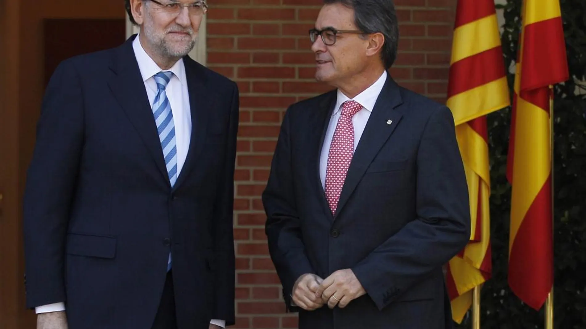 Encuentro Presidente del Gobierno, Mariano Rajoy y el Presidente de la Generalitat, Artur Mas en el Palacio de la Moncloa en julio de 2014