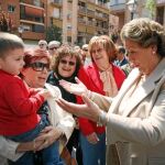 Barberá, en la inauguración del aparcamiento de la calle Explorador Andrés