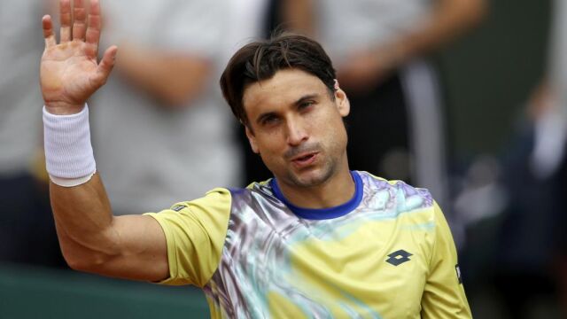 David Ferrer celebra su victoria sobre Marin Cilic