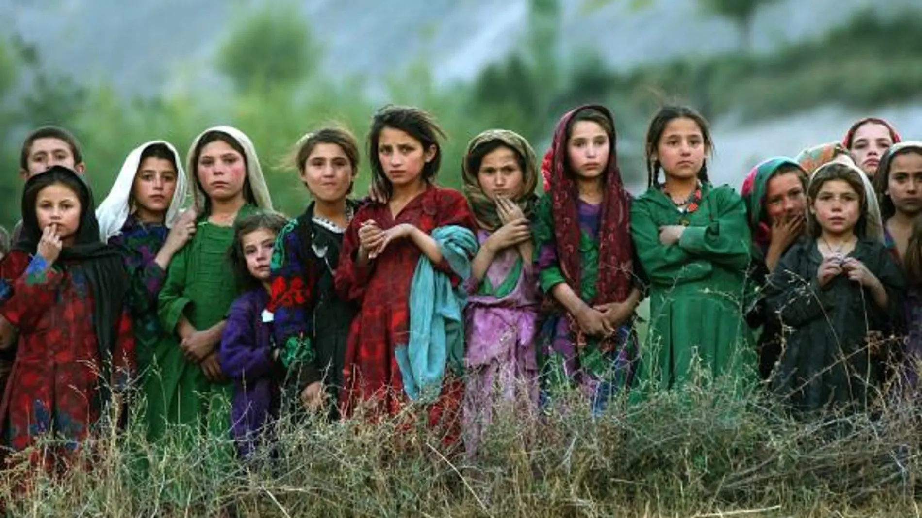 Un grupo de niñas al norte de Afganistán