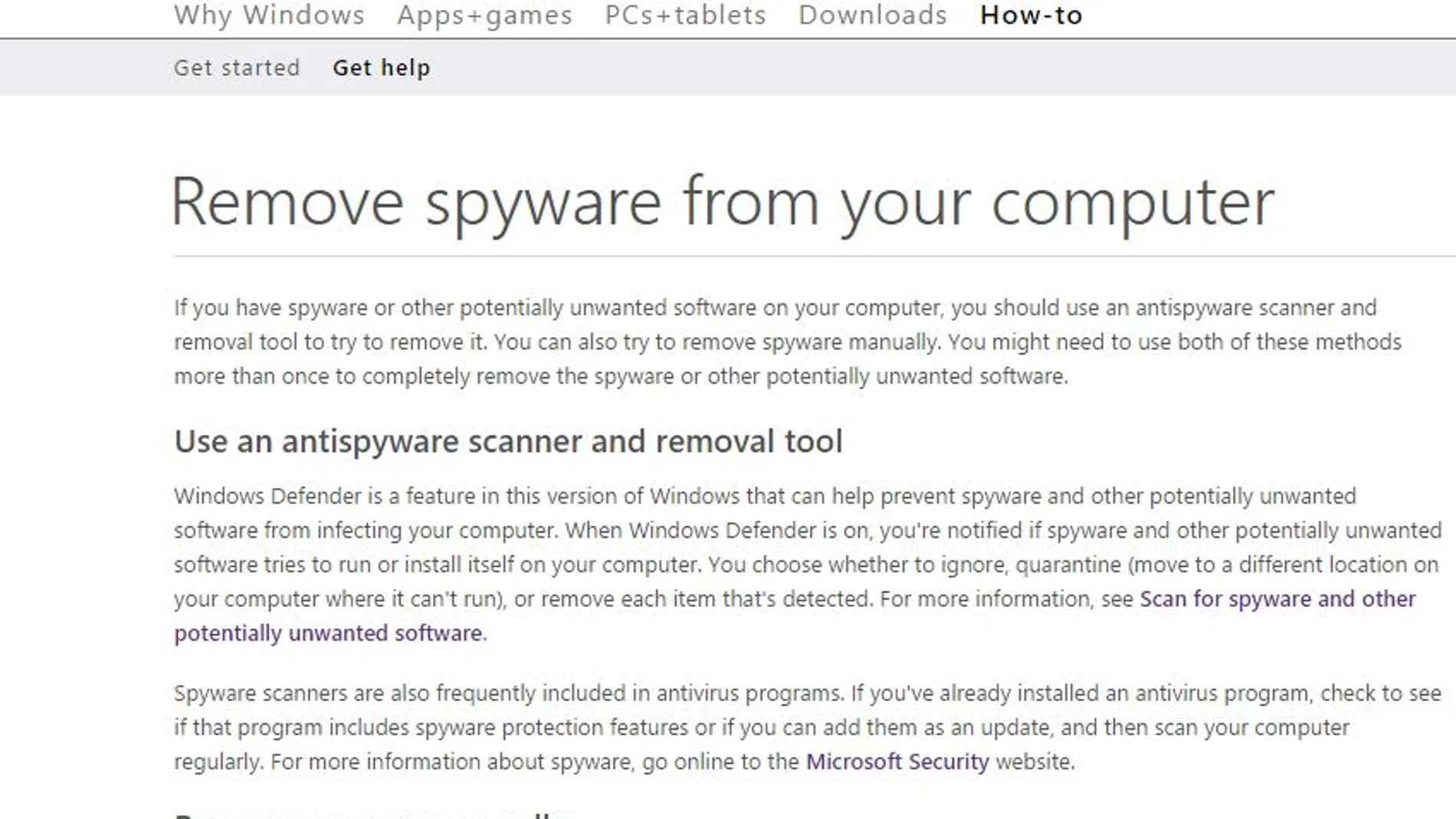 Windows ofrece varias herramientas para eliminar los «adwares»