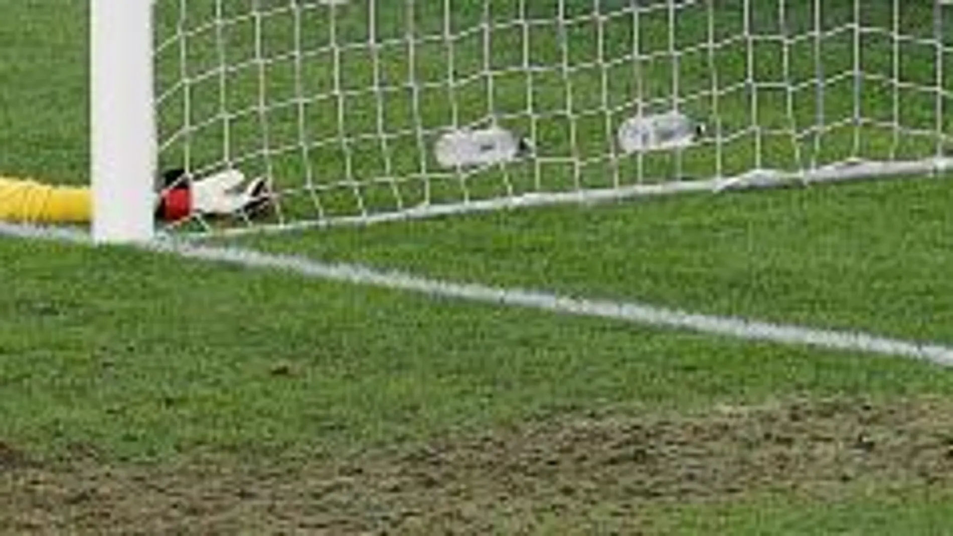 Kawashima, en el suelo, después de encajar el gol