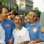Eran otros tiempos. Hace sólo ocho años, en junio de 2002, el entonces líder de la oposición, José Luis Rodríguez Zapatero, se sumó con energía a la manifestación por la huelga general