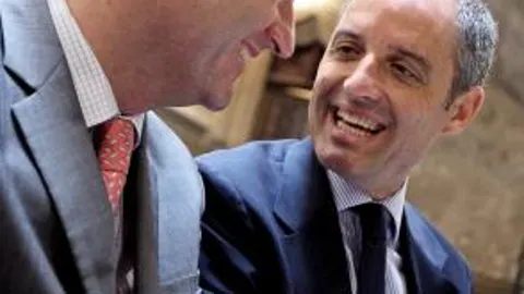 Francisco Camps hoy junto al alcalde de Castellón