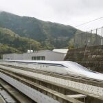 El tre Maglev durante los test realizados en Tokio