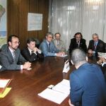 El consejero Marín (2i) mantuvo recientemente un encuentro en Brasil en el marco de una operación institucional