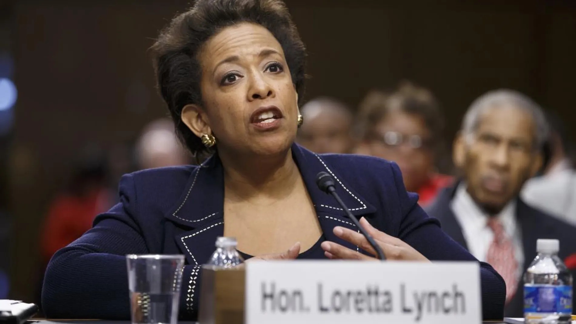 Imagen de enero pasado de Loretta Lynch, testificando en el Capitolio