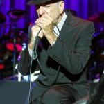 Leonard Cohen durante un concierto reciente