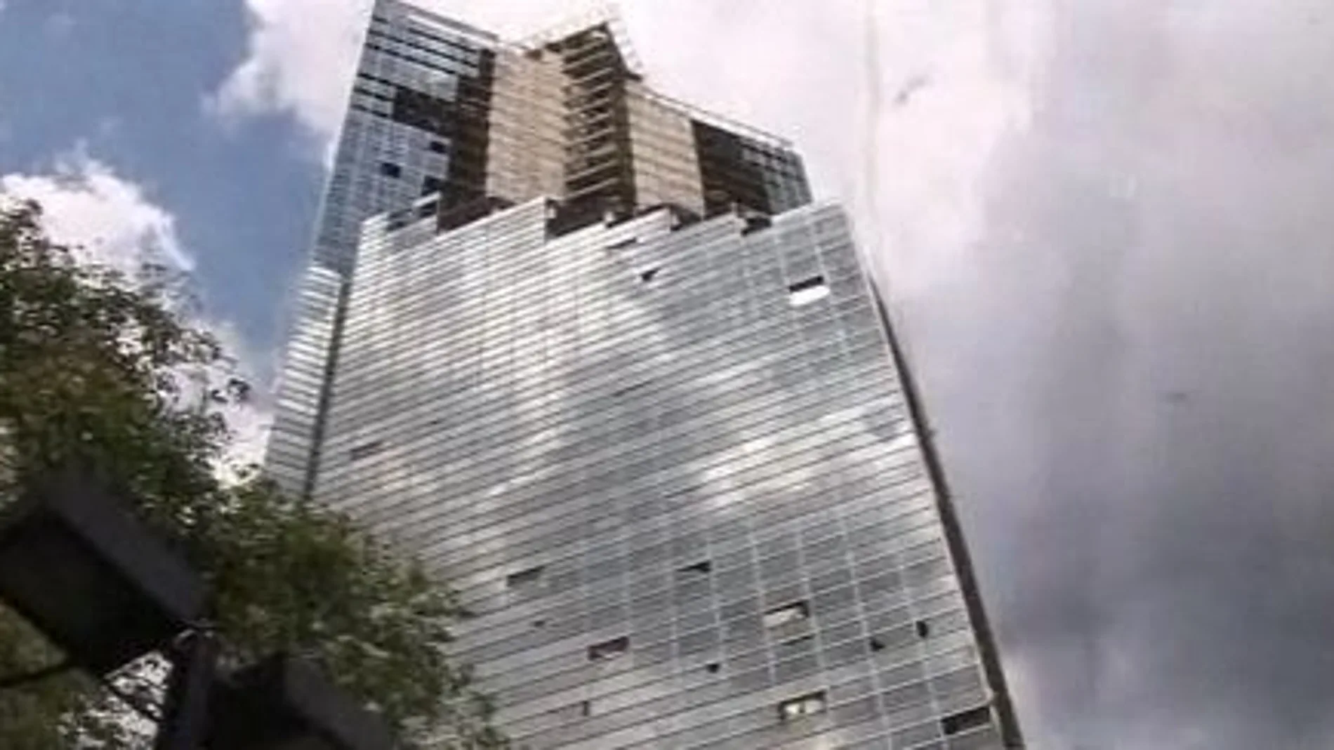 Imagen del rascacielos abandonado en Caracas