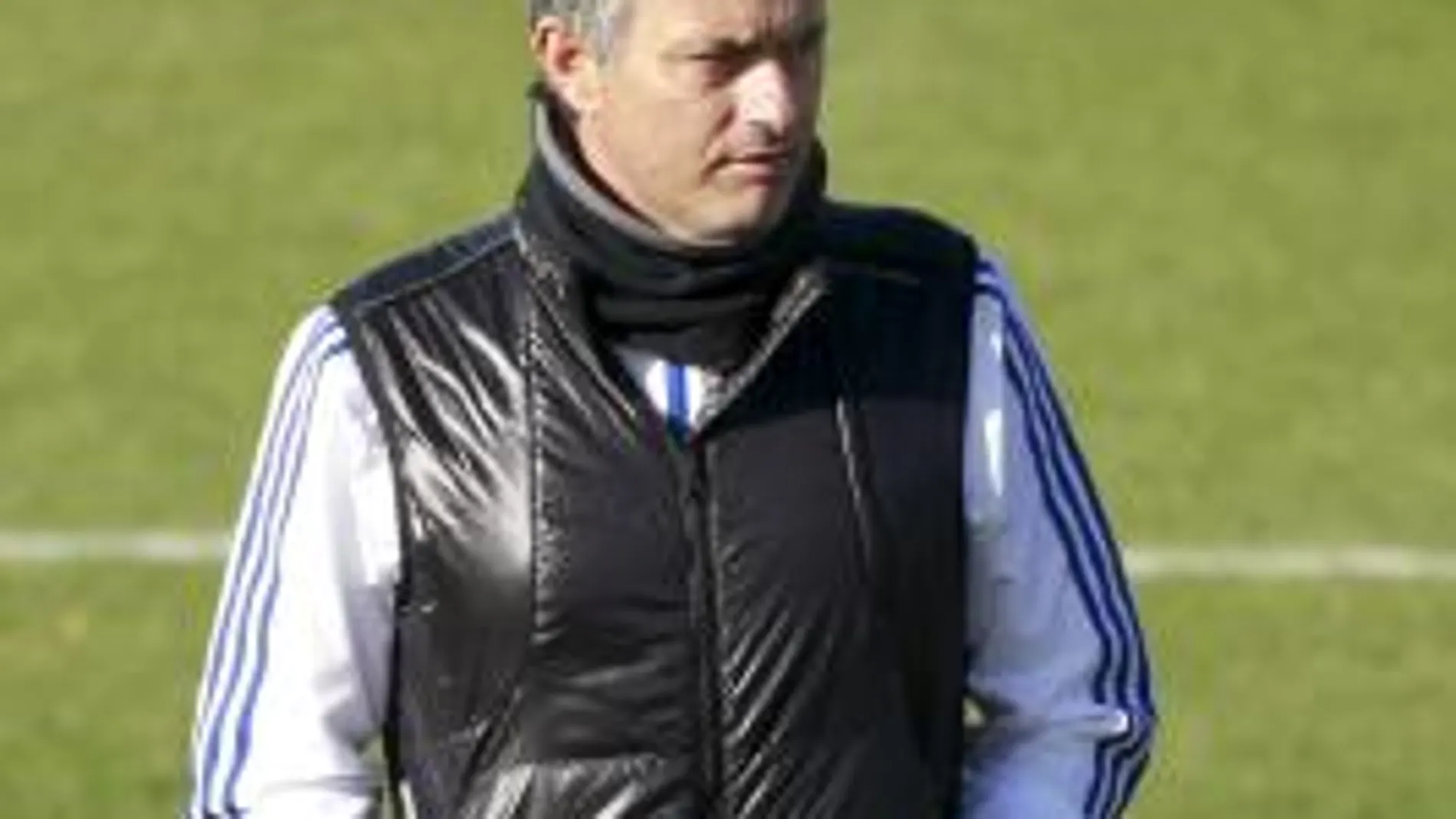 Mourinho en un entrenamiento