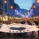 Las concentraciones a favor del acercamiento de presos organizadas son habituales en fechas navideñas en País Vasco