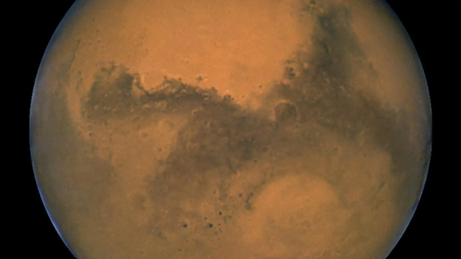 El planeta Marte, fotografiado por el telescopio Hubble de la NASA