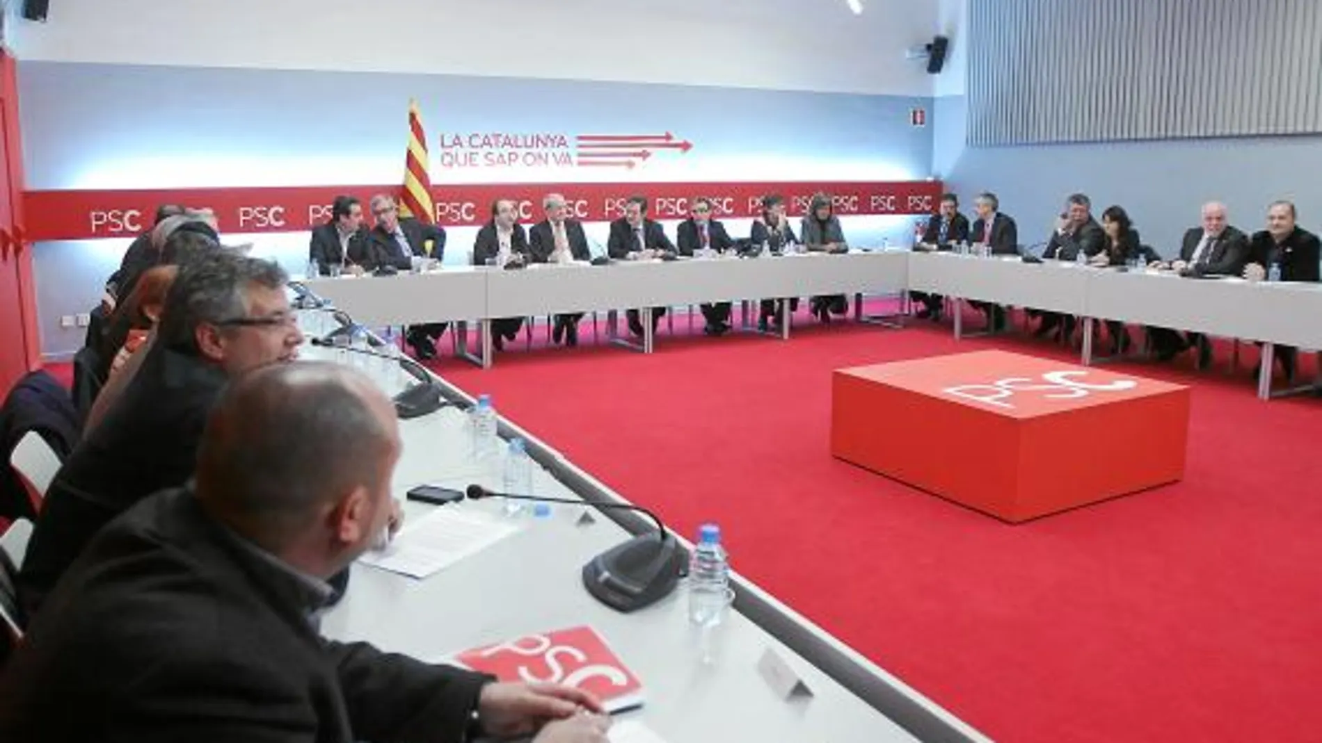 El consejo de alcaldes del PSC se reunió ayer bajo la dirección de Montilla