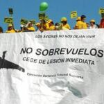 Los habitantes de esta urbanización de Algete llevan años luchando contra el ruido de los aviones que sobrevuelan sus casas