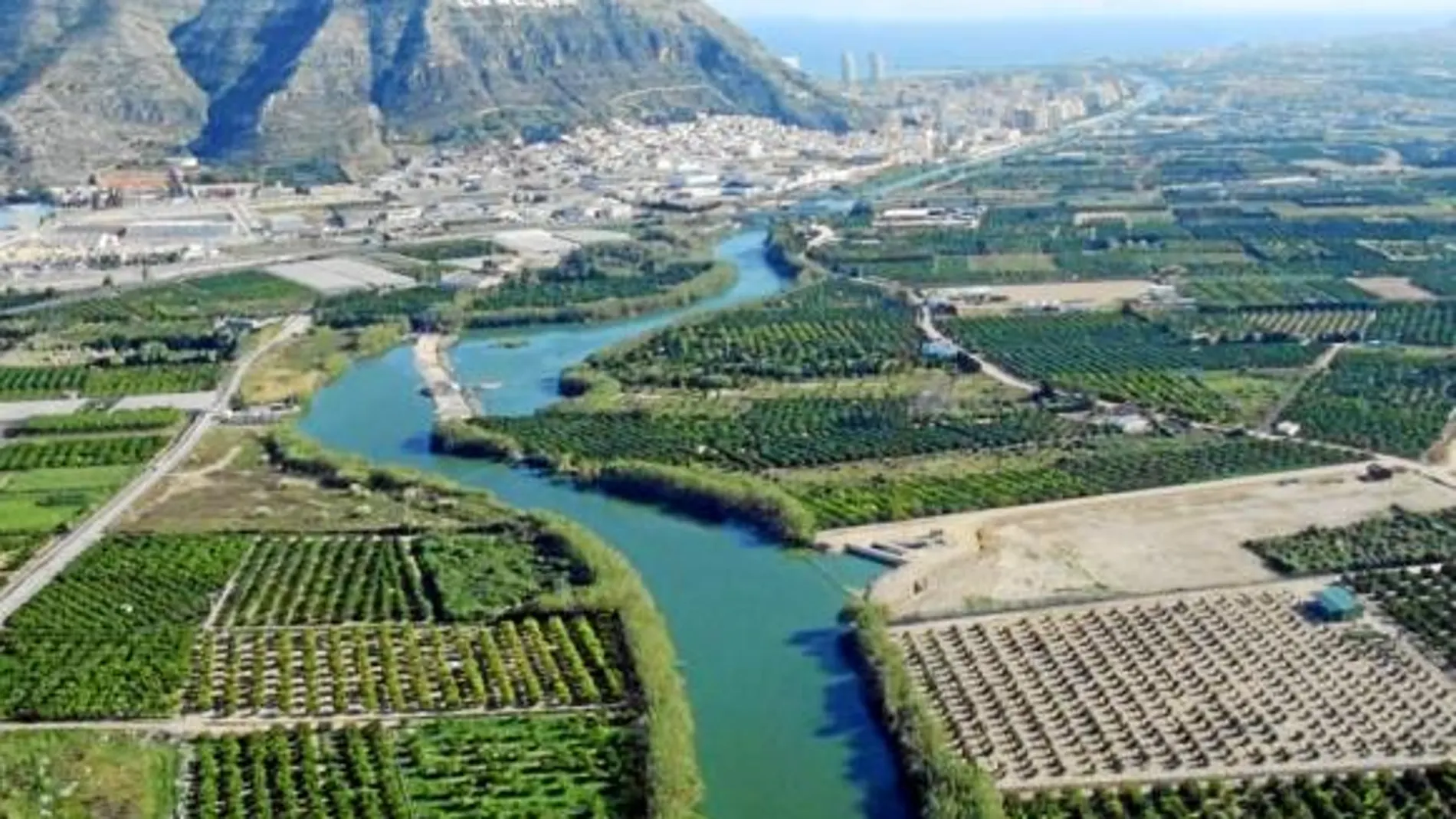 Imagen del río Júcar en su desembocadura