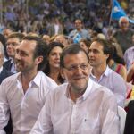 Mariano Rajoy, junto a José Ramón Bauzá en Palma de Mallorca.