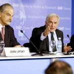 Los responsables del FMI en una imagen de archivo