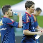 David Villa y Fernando Torres forman una delantera letal que ha sido campeona de Europa y del mundo