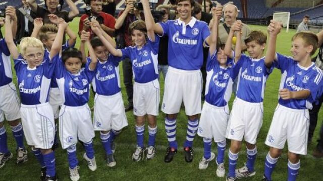Raúl durante su presentación