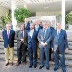 El consejero Salvador Marín (centro) encabeza la delegación de la Región de Murcia frente al Ayuntamiento brasileño de Campinas