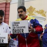 El presidente venezolano Nicolas Maduro, junto a Diosdado Cabello.