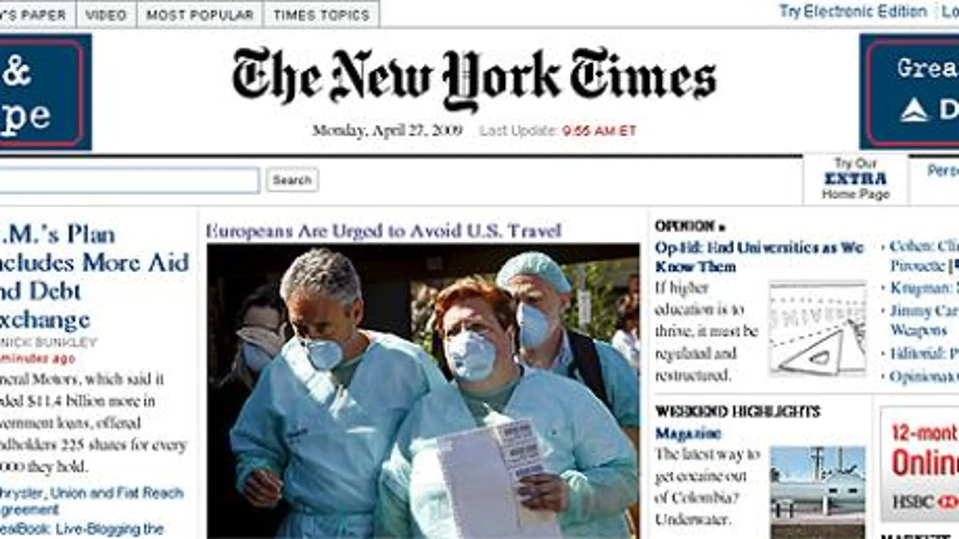 Los medios internacionales se hacen eco del caso español de gripe porcina