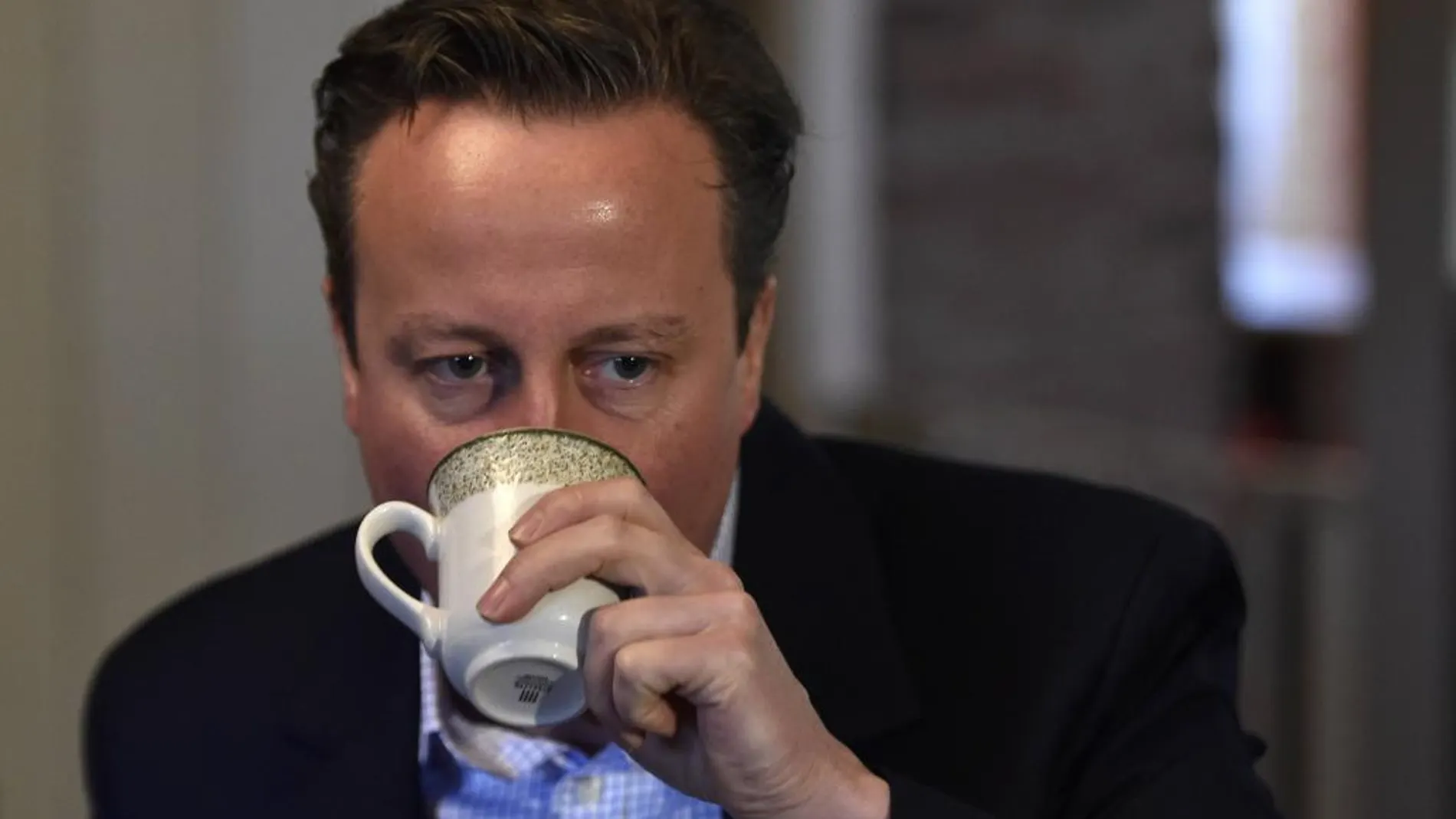El primer ministro británico, David Cameron, durante su campaña electoral