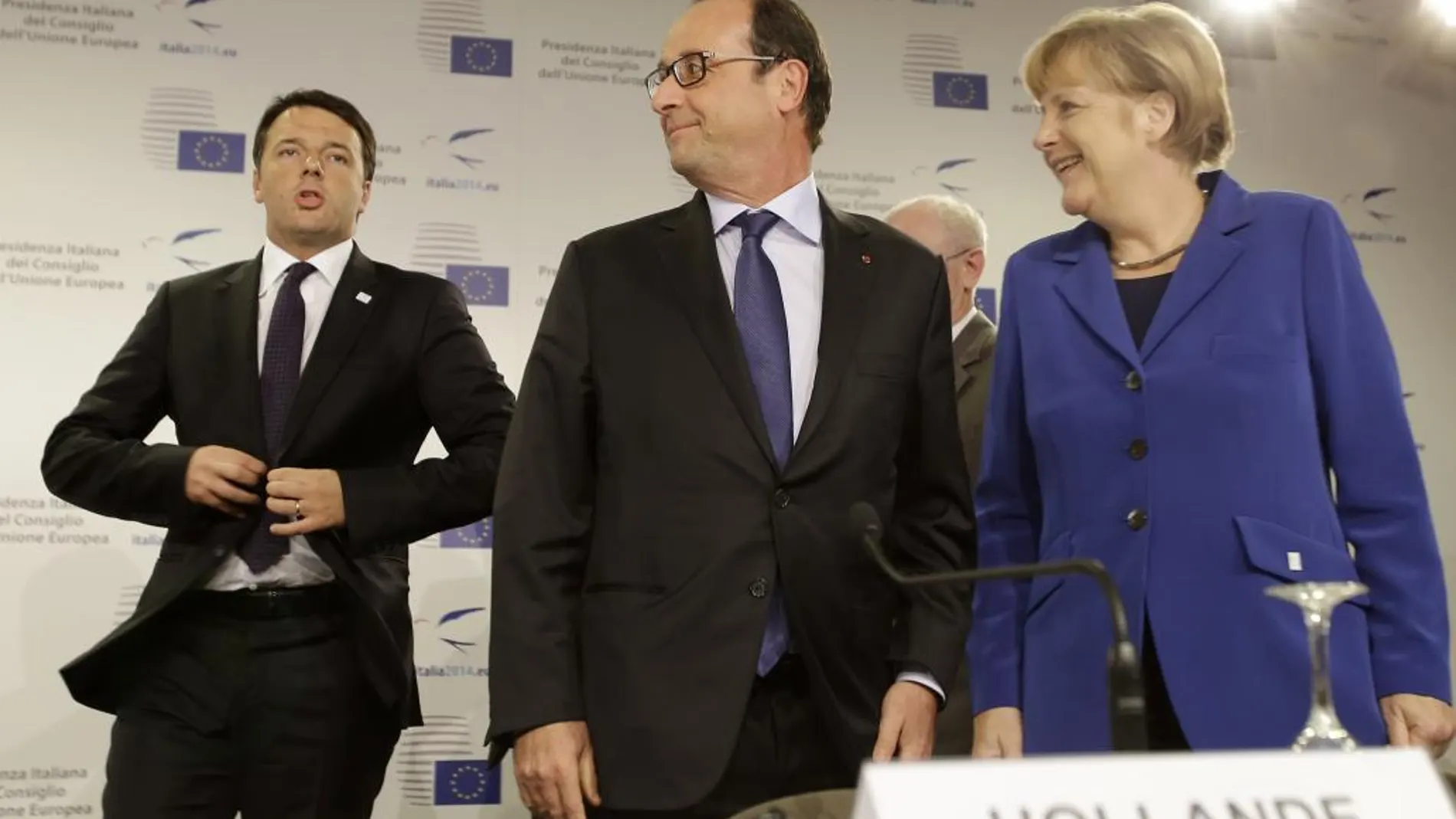 Francois Hollande y Angela Merkel