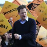 Nick Clegg, durante su campaña