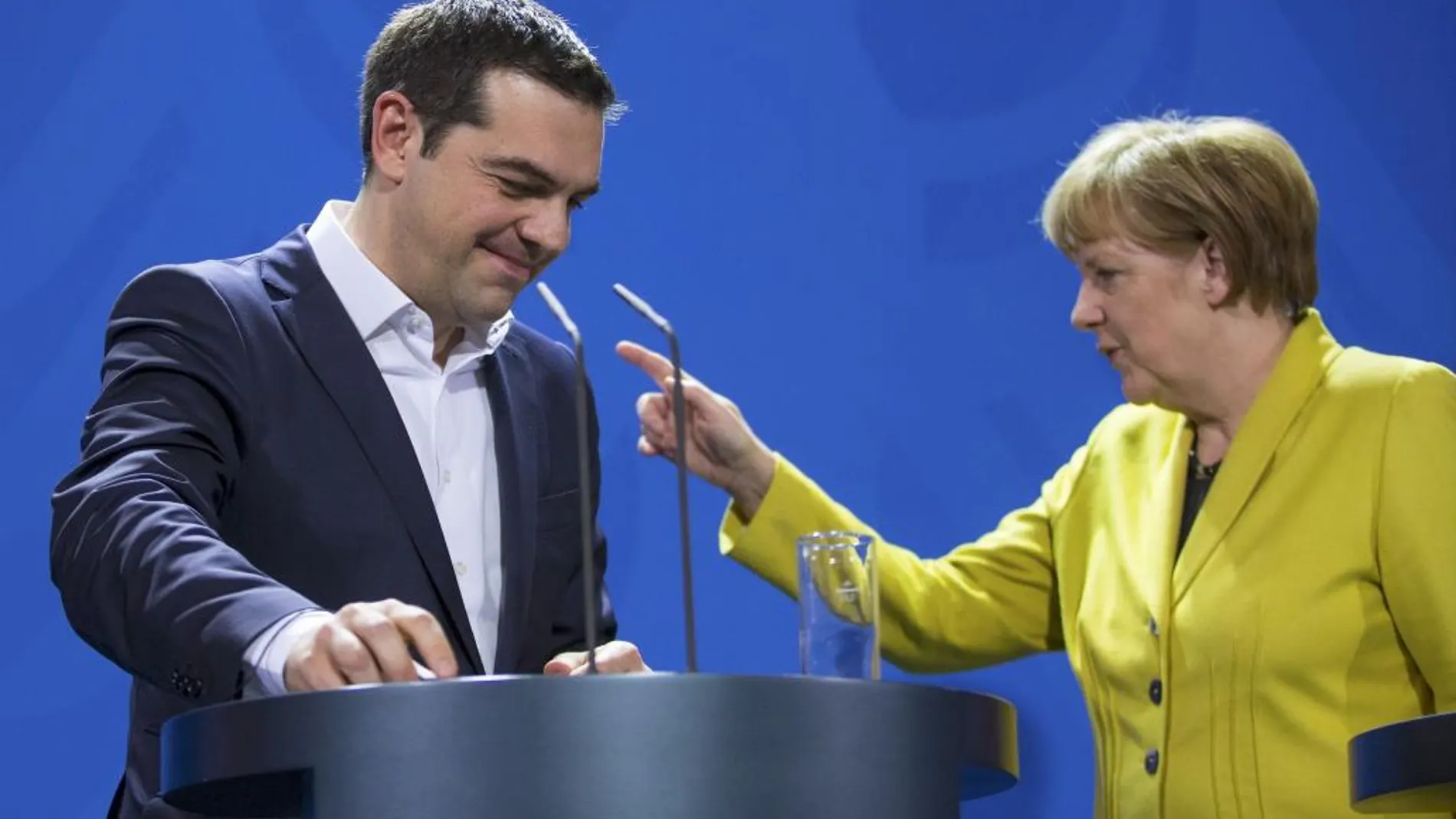 Angela Merkel y Alexis Tsipras en una imagen de archivo.
