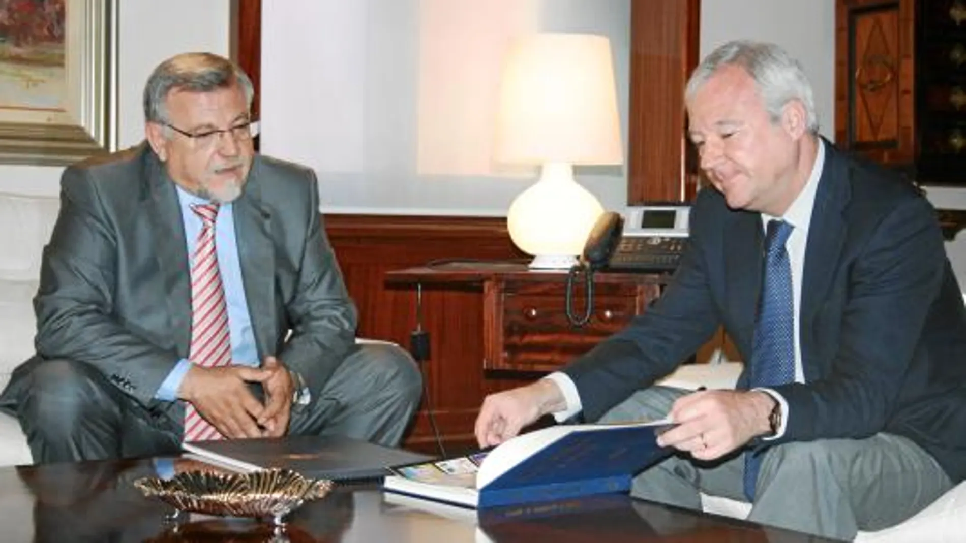 El presidente de Iberdrola, Ignacio Sánchez, junto al presidente de la Comunidad, Ramón Luis Valcárcel