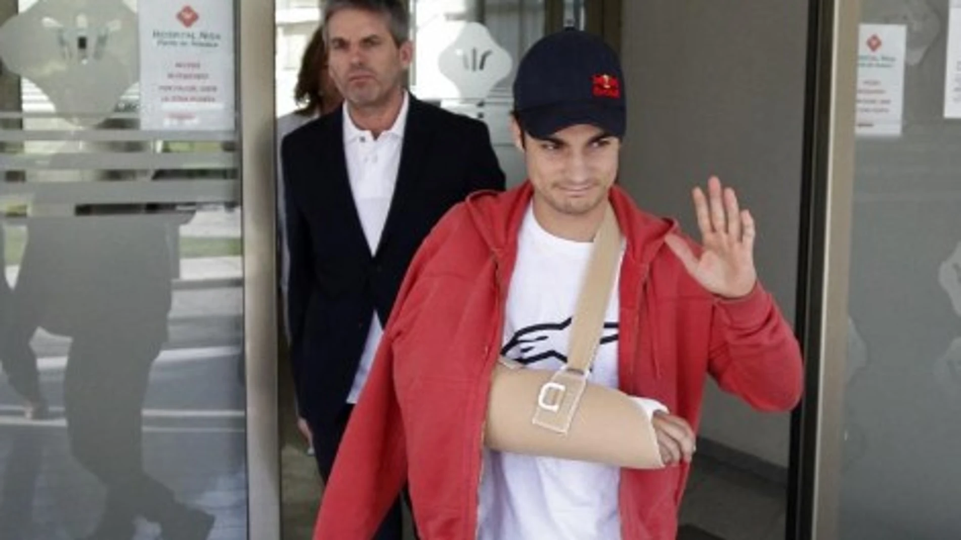 Dan Pedrosai, tras su operación hace doce días