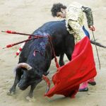 El diestro de Galapagar, durante una corrida de toros en la Monumental de Barcelona