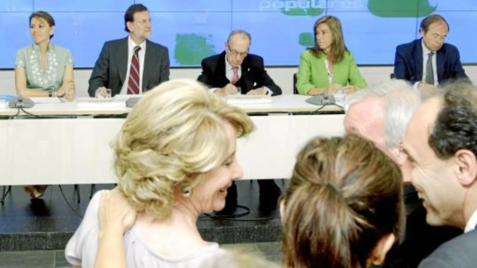 Rajoy apoyó ayer la decisión de Aguirre de no ceder ante los sindicatos de Metro