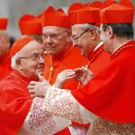 Monseñor Estepa ayer en el consistorio cardenalicio