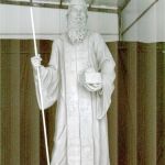 El español Marco Augusto Dueñas ha realizado esta estatua del monje San Marón, fundador en el s.V de la Iglesia Católica Maronita, con unos 3 millones de fieles
