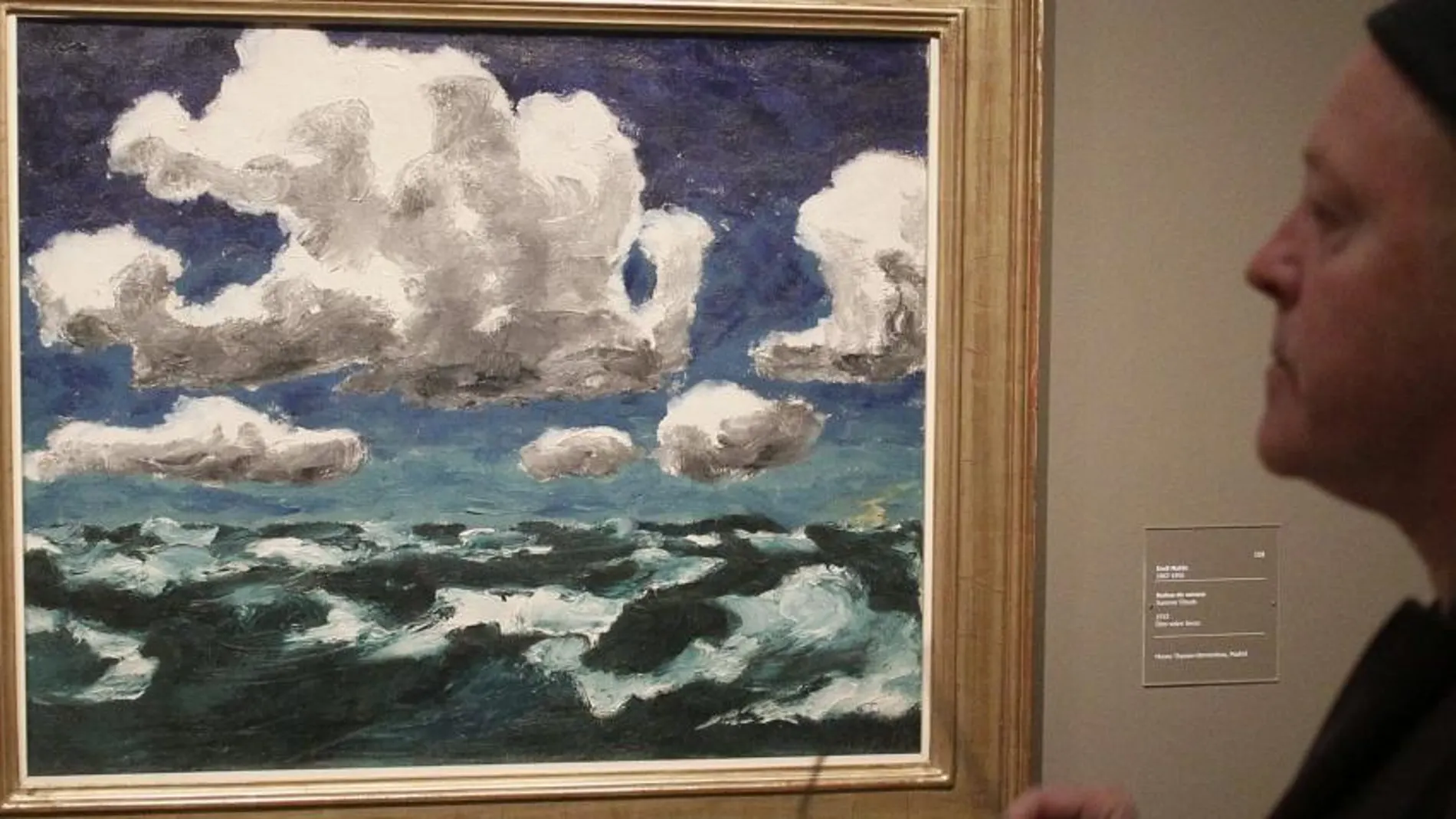 La obra "Nubes de verano"de Emil Nolde es una de las más de cien obras de esta exposición